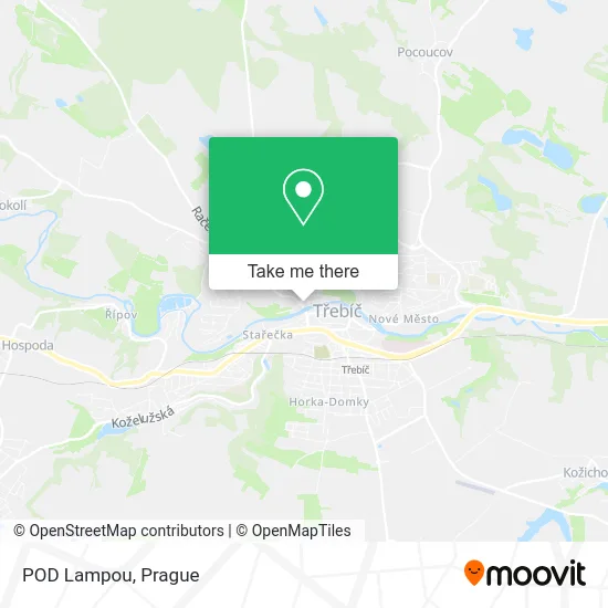 Карта POD Lampou