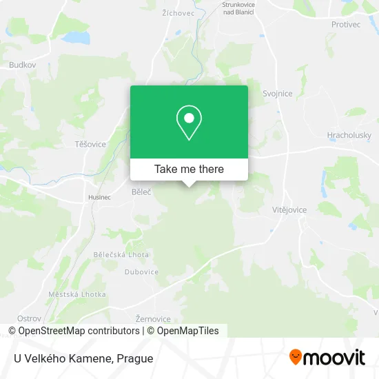 Карта U Velkého Kamene