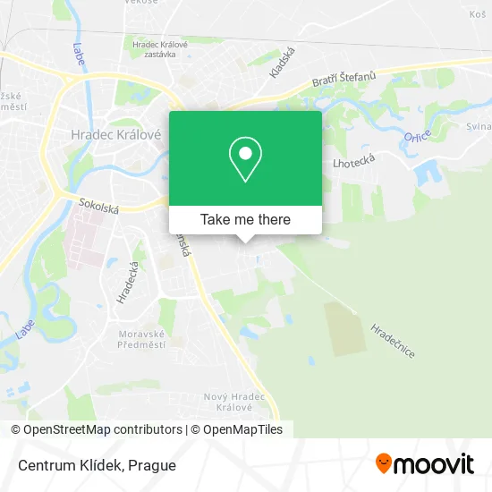 Карта Centrum Klídek