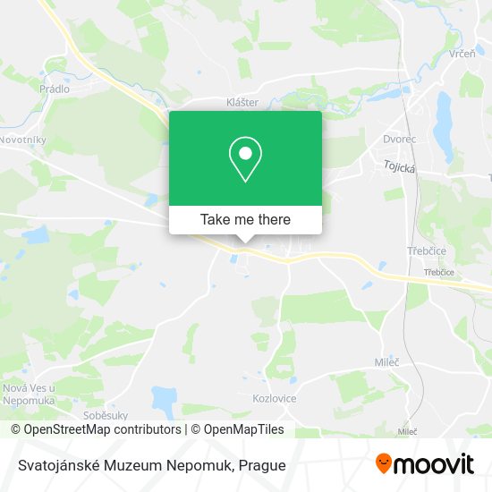 Svatojánské Muzeum Nepomuk map