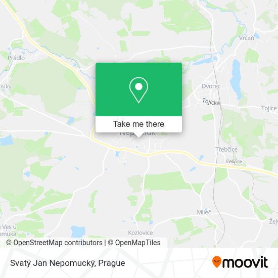 Svatý Jan Nepomucký map