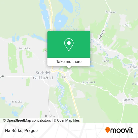 Карта Na Bůrku