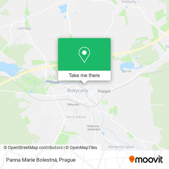 Panna Marie Bolestná map
