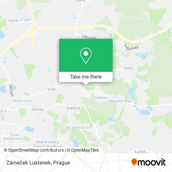 Zámeček Lustenek map