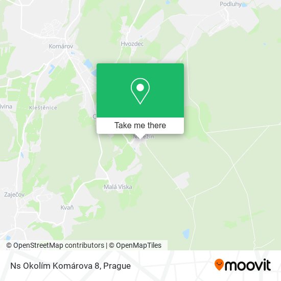 Ns Okolím Komárova 8 map