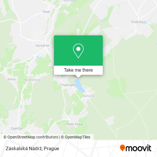 Карта Záskalská Nádrž