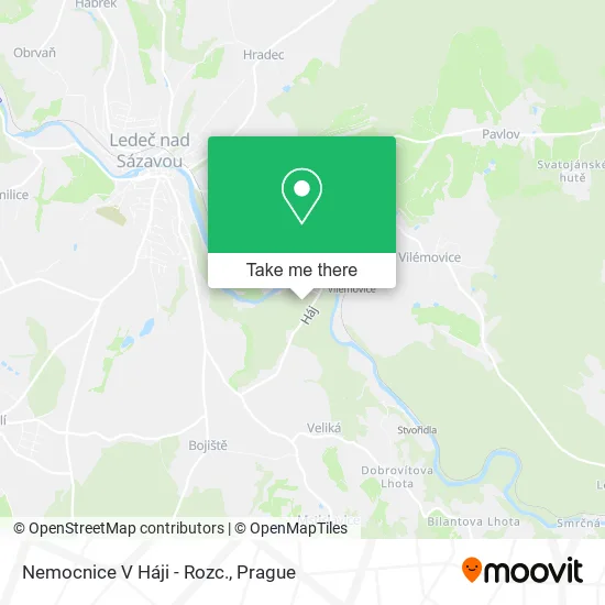 ‎Nemocnice V Háji - Rozc. map