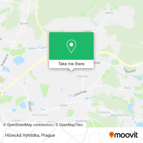 Карта Hůrecká Vyhlídka