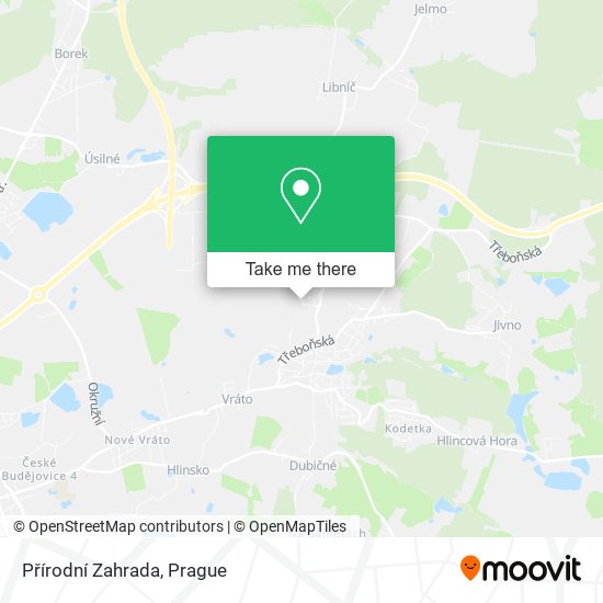 Přírodní Zahrada map