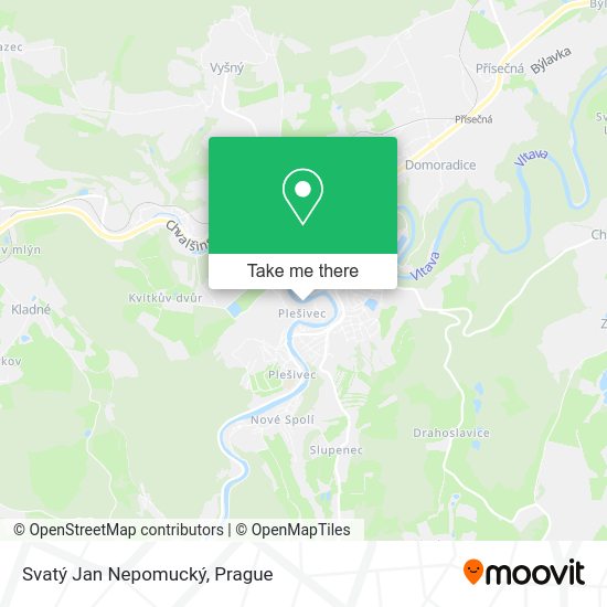 Svatý Jan Nepomucký map