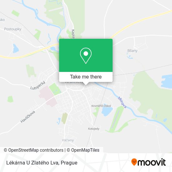Lékárna U Zlatého Lva map