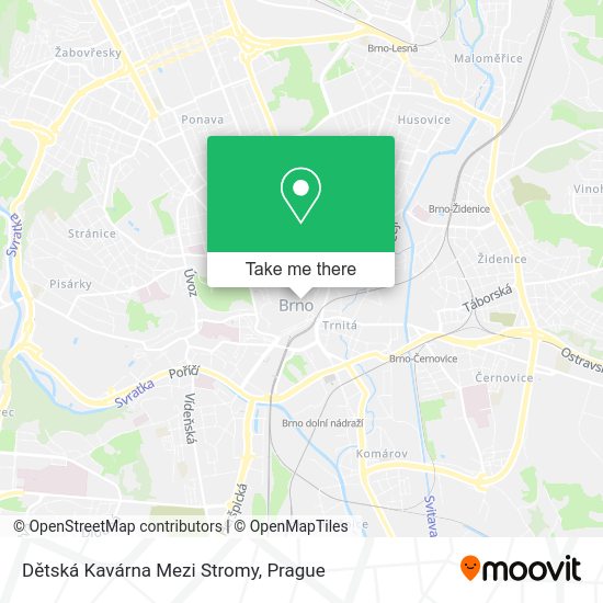 Dětská Kavárna Mezi Stromy map