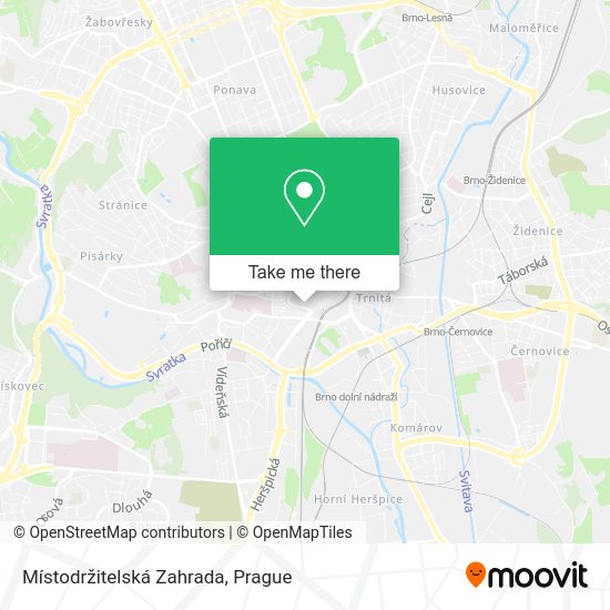 Místodržitelská Zahrada map