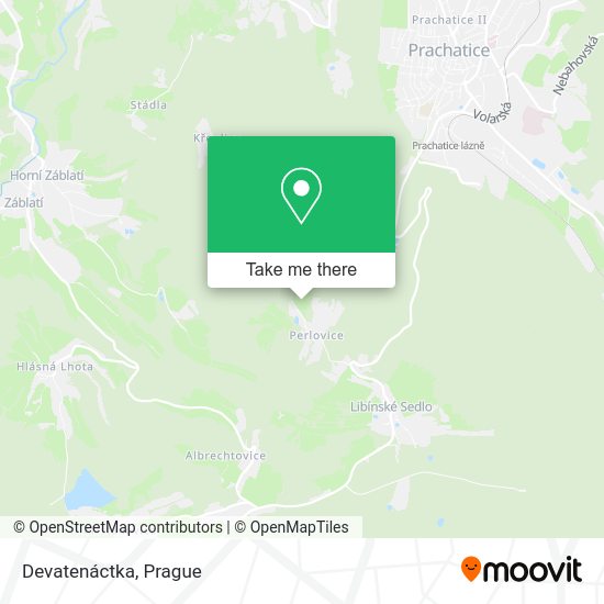Карта Devatenáctka