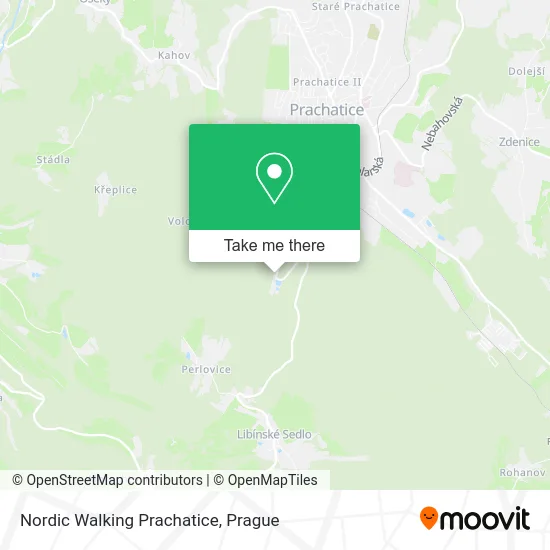 Карта Nordic Walking Prachatice