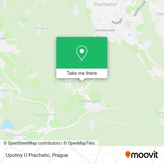 Карта Upolíny U Prachatic