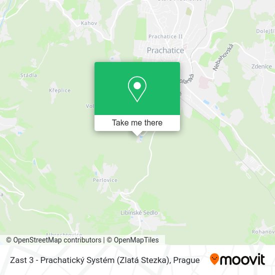 Zast 3 - Prachatický Systém (Zlatá Stezka) map