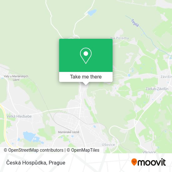 Česká Hospůdka map