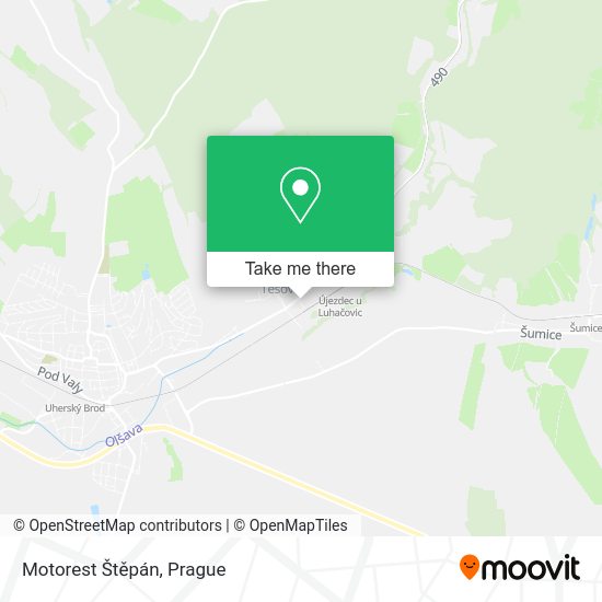 Motorest Štěpán map