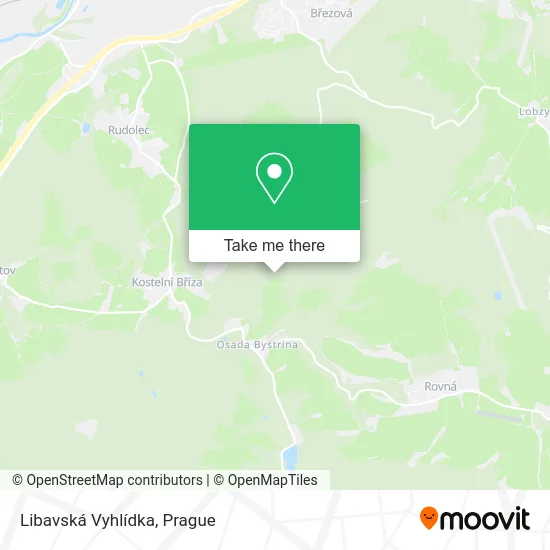 Карта Libavská Vyhlídka
