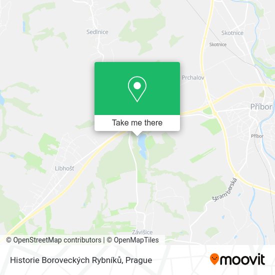 Historie Boroveckých Rybníků map