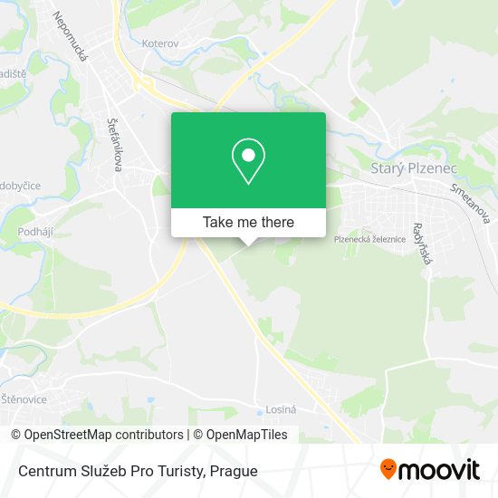 Карта Centrum Služeb Pro Turisty