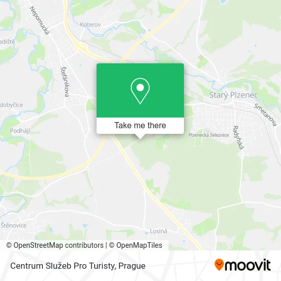 Карта Centrum Služeb Pro Turisty