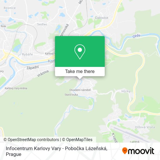 Infocentrum Karlovy Vary - Pobočka Lázeňská map