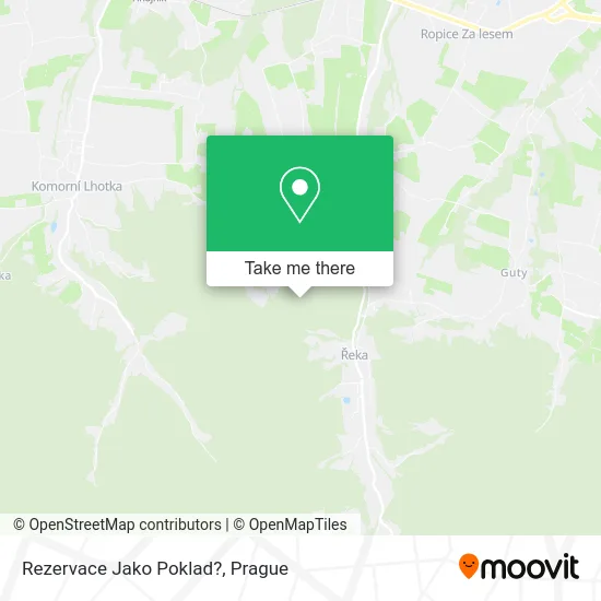 Карта Rezervace Jako Poklad?