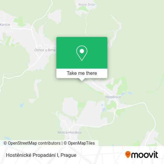 Hostěnické Propadání I map