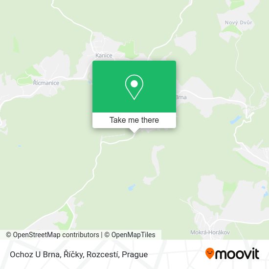 Ochoz U Brna, Říčky, Rozcestí map