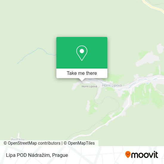 Lípa POD Nádražím map
