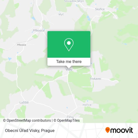 Obecní Úřad Vísky map