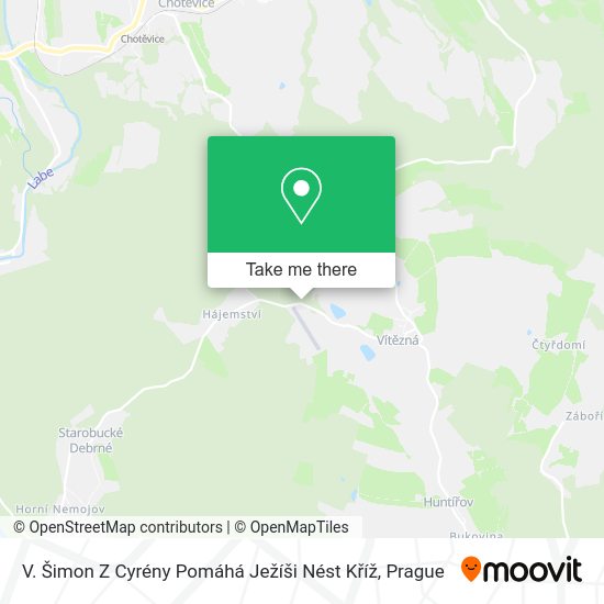 V. Šimon Z Cyrény Pomáhá Ježíši Nést Kříž map
