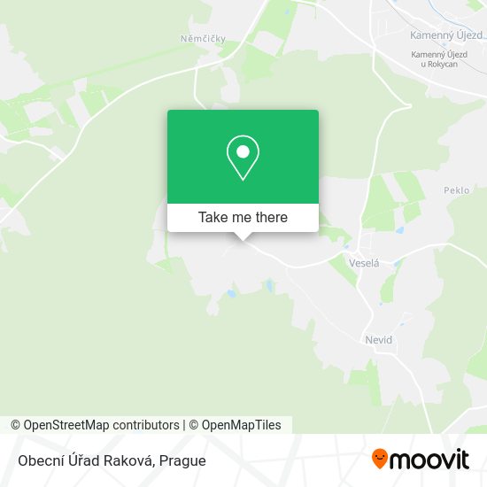 Obecní Úřad Raková map