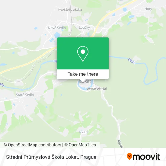 Карта Střední Průmyslová Škola Loket