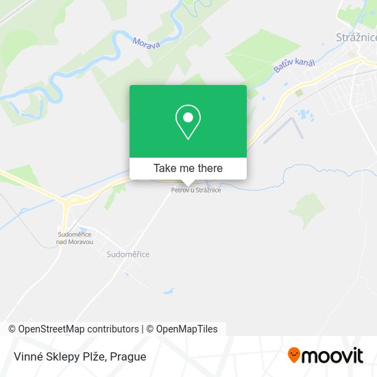 Карта Vinné Sklepy Plže