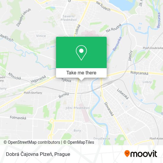 Dobrá Čajovna Plzeň map