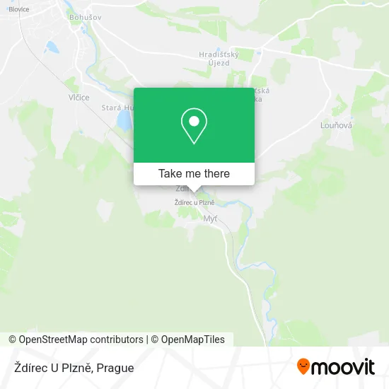 Карта Ždírec U Plzně