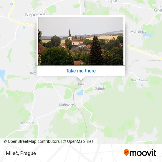 Карта Mileč