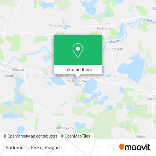 Sudoměř U Písku map