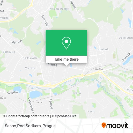Šenov,,Pod Šodkem map