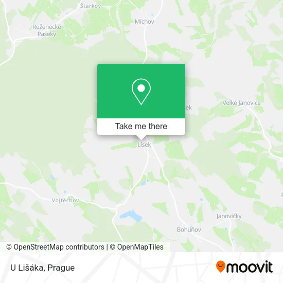 Карта U Lišáka