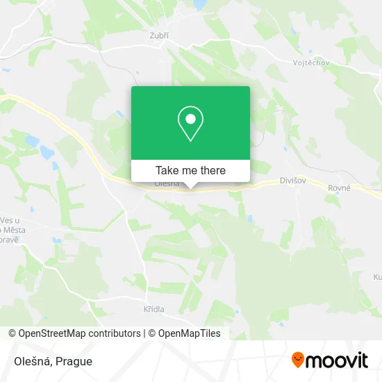 Карта Olešná