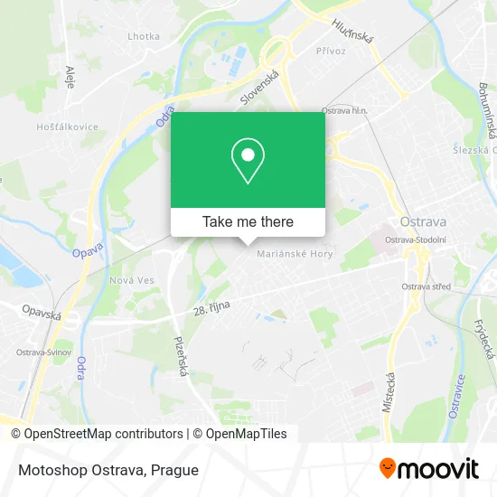 Карта Motoshop Ostrava