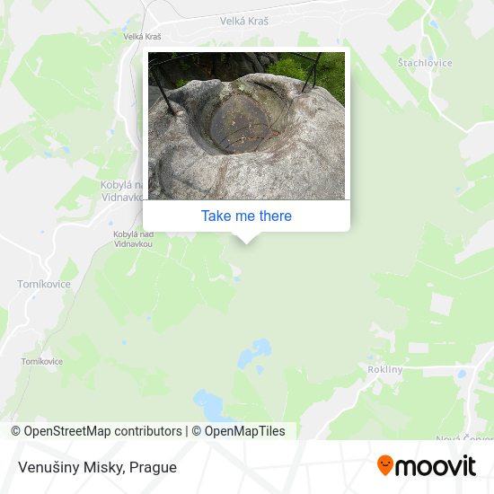 Venušiny Misky map