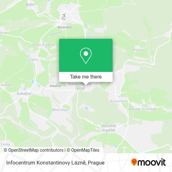 Infocentrum Konstantinovy Lázně map