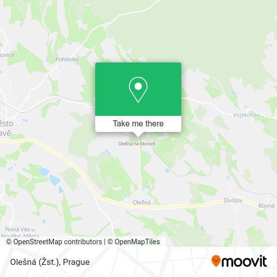 Olešná (Žst.) map