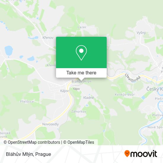 Bláhův Mlýn map