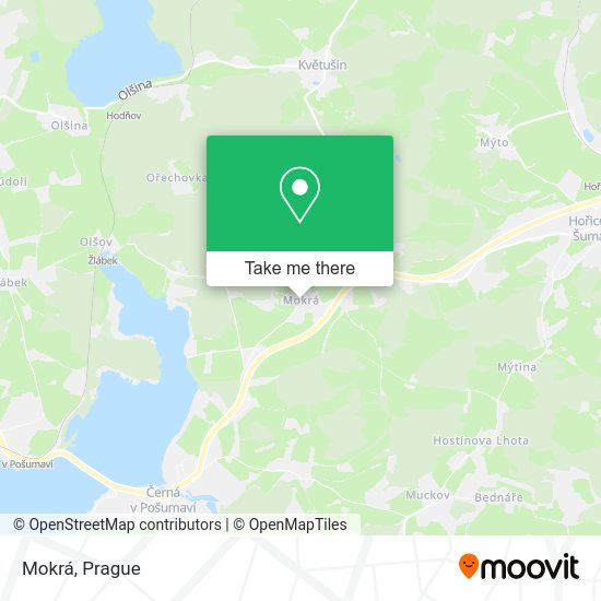 Карта Mokrá